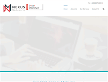 Tablet Screenshot of nexusmediacorp.com